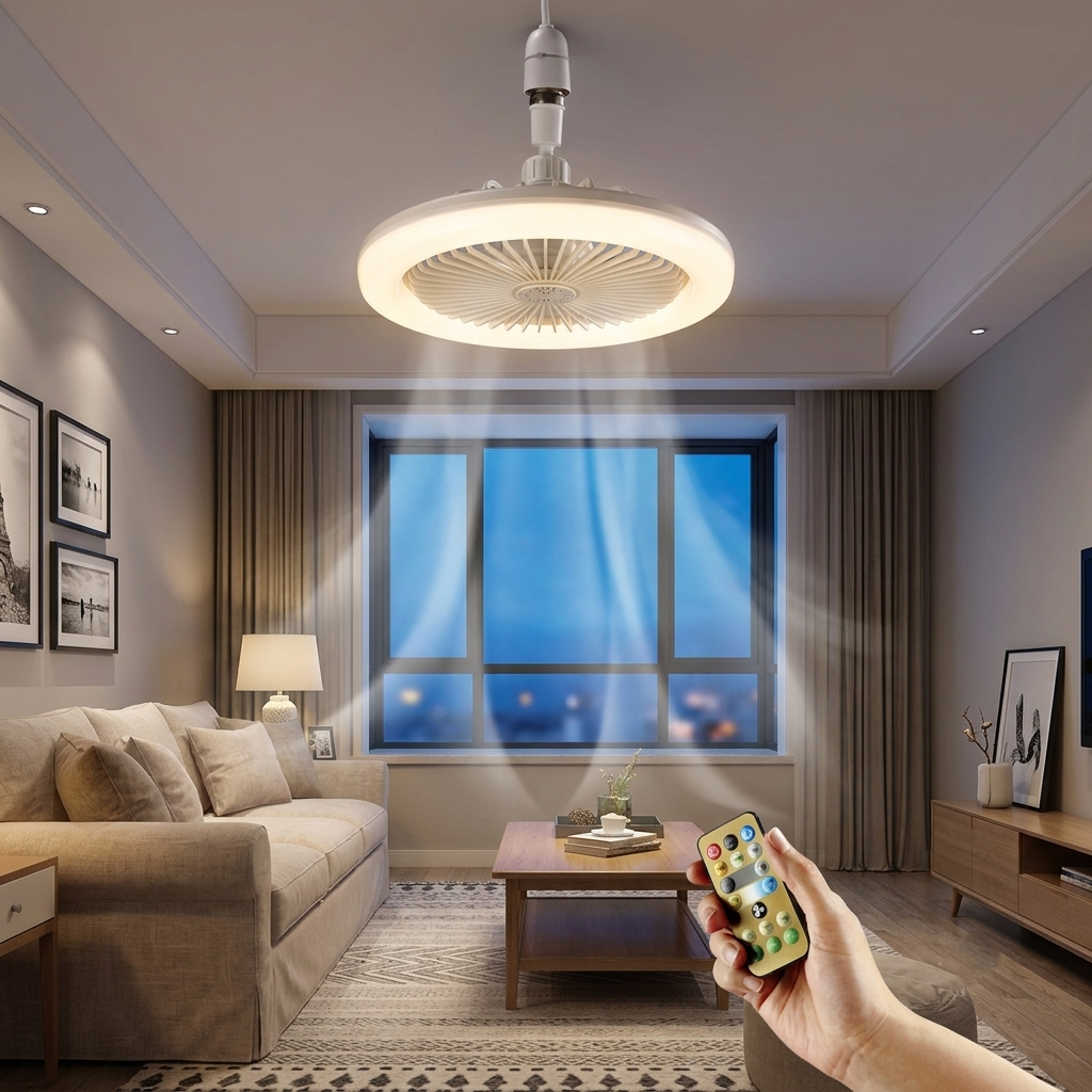 Lampe Ventilateur de Plafond LED OSRAB