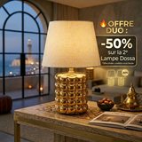 LAMPE DE TABLE BUBLLES DORÉ