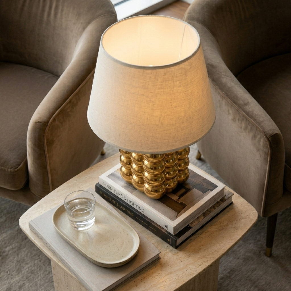 LAMPE DE TABLE BUBLLES GOLD