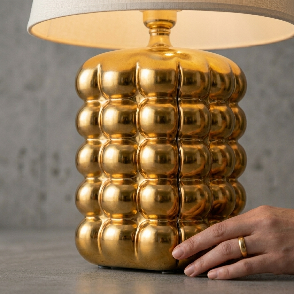 LAMPE DE TABLE BUBLLES GOLD